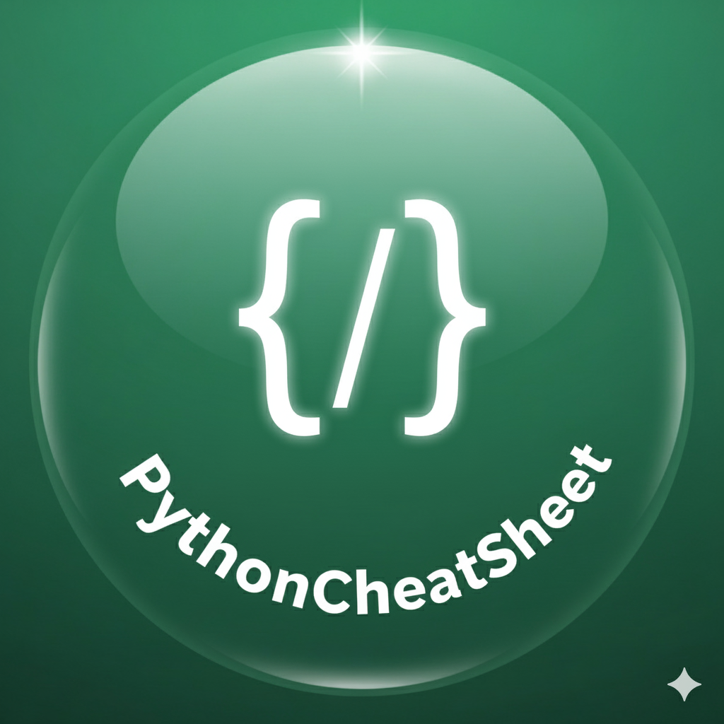 Python Cheat Sheet - Quick Reference & Snippets | FreeDevTools Studio